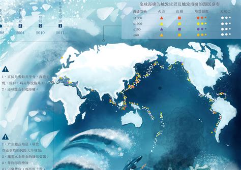 深海地质灾害信息图表设计 - 科普图片 - 佳作欣赏 - 科普中国青年之星创作大赛