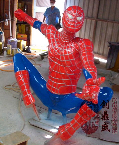 玻璃钢蜘蛛侠 - 深圳市创鼎盛玻璃钢装饰工程有限公司