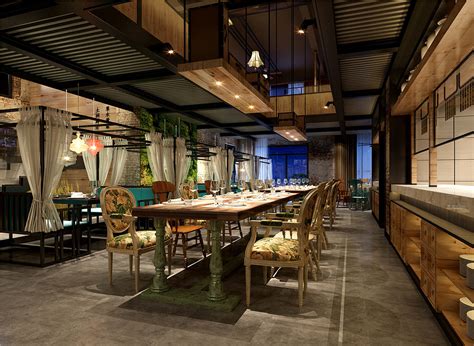 清新自然的绿意主题餐厅“饭bar”内湖店 | 齐禾设计-设计案例-建E室内设计网