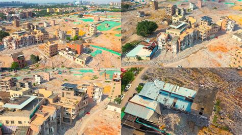 城市化进程中的拆迁和建设高清图片下载-正版图片500742810-摄图网