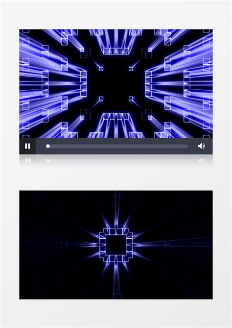 蓝色3D光效酷炫动感视频背景模板下载_动感_图客巴巴
