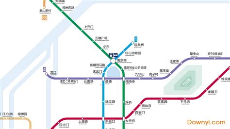 南京地铁线路图2019高清版下载-2019最新南京地铁运营线路图下载放大版-当易网