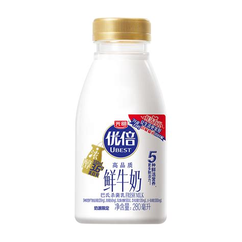 光明优倍高品质鲜牛奶(浓醇)PET瓶280ml参数配置_规格_性能_功能-苏宁易购