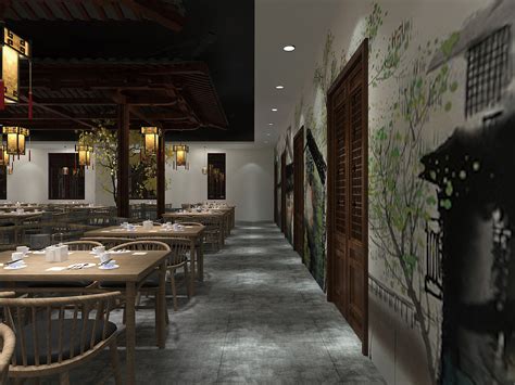 西安专业中餐厅设计--墨语江南-徽菜|空间|家装设计|无量餐饮设计_原创作品-站酷ZCOOL