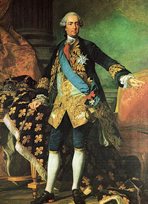 法国国王路易十五画像（第二版） - 查尔斯-安德烈·凡·卢 - 画园网