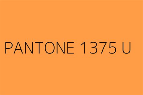 PANTONE 1375 U Color HEX code