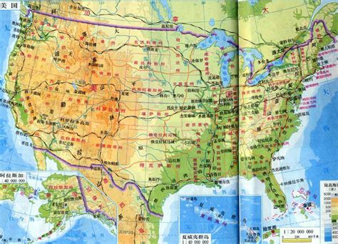美国的山脉地形图,美国山脉河流分布图,美国河流分布图_大山谷图库