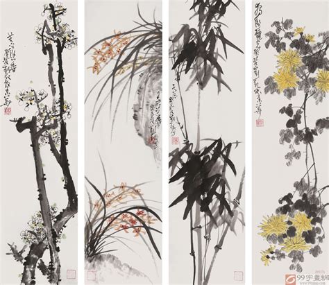 梅兰竹菊图片
