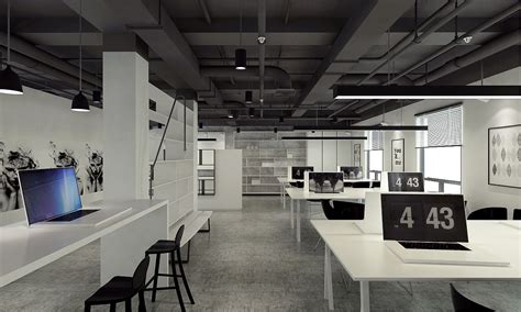 现代极简 / 办公空间设计|空间|家装设计|六品设计 - 原创作品 - 站酷 (ZCOOL)