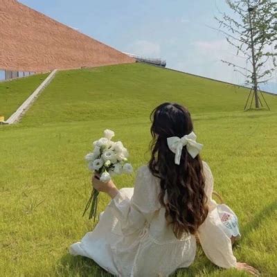 甜美女生头像背影仙气