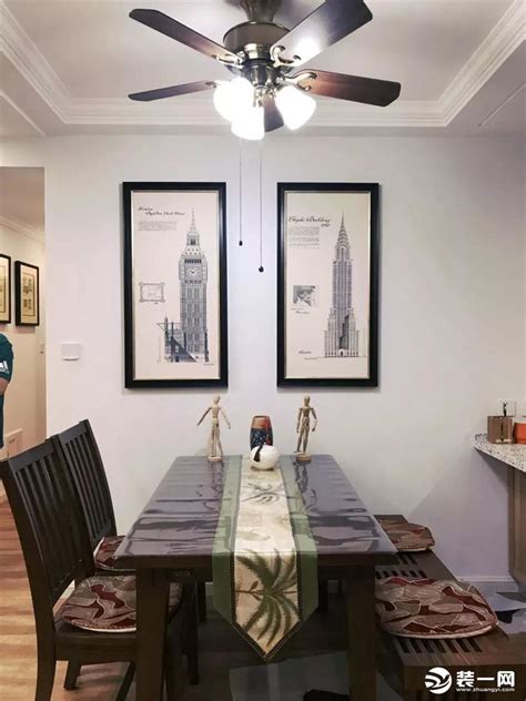 餐厅墙面装饰画 简约现代 大气二联法式轻奢厨房壁画饭厅正方形挂-美间设计