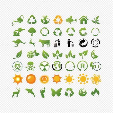 环保图标矢量素材绿色环保图标标志循环免费下载 - 觅知网