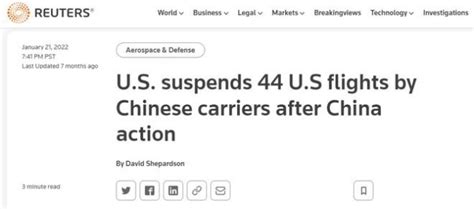 美国下令暂停飞往中国26航班 中美航线航班运力将再遭削减_军事频道_中华网