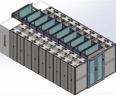 科华微模块机房建设提供WiseMDC系列慧云模块化冷通道数据中心