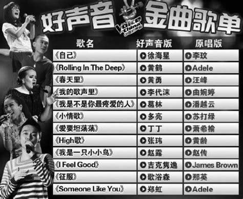 中国好声音歌曲排行_2017中国好声音歌曲排行榜(2)_中国排行网