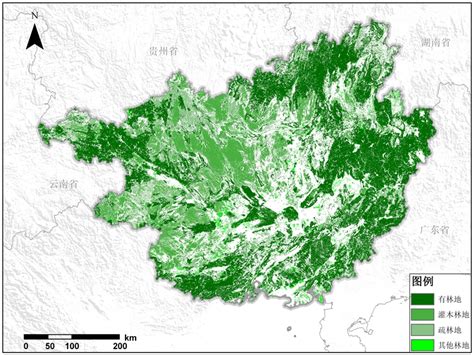 广西壮族自治区林地资源空间分布产品-土地资源类数据-地理国情监测云平台
