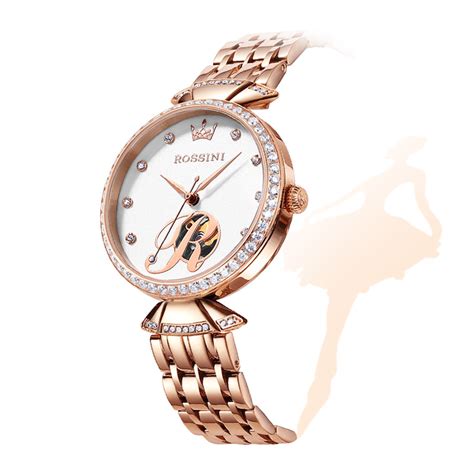 罗西尼(ROSSINI)手表 传承系列 商务风格 皮带机械 女士腕表5566T06C_罗西尼