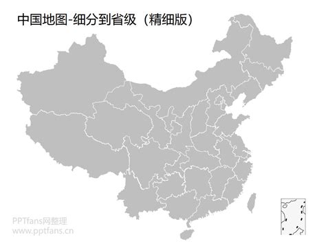 中国行政区划地图-中国34个省级行政区的地图