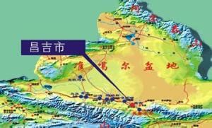 昌吉地图平面图,昌吉州,昌吉市版放大_大山谷图库