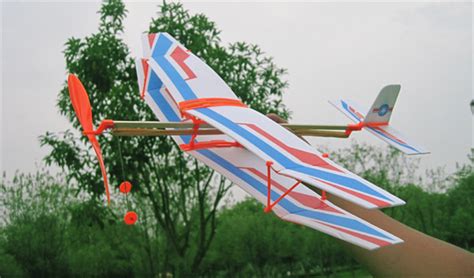 迷你小号雷鸟飞机 橡皮筋手抛泡沫滑翔机航模实验手工制作diy科教-阿里巴巴