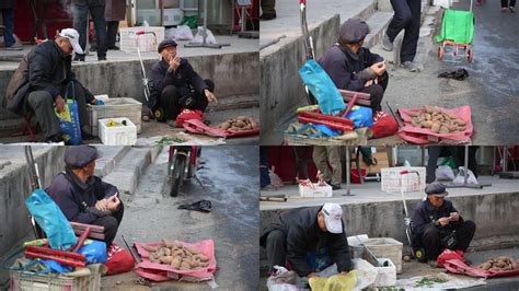 70岁农村老人进城卖红薯，大半天卖出10斤，到底啥原因？