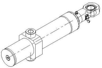 一种活塞杆可旋转的液压油缸的制作方法