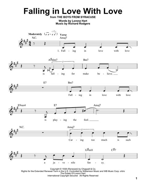 Falling In Love With Love (Piano Transcription) - Print Sheet Music