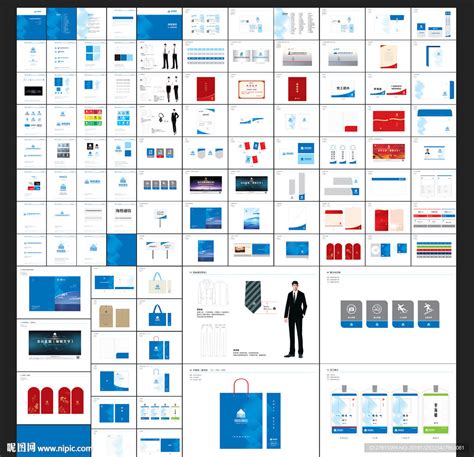 品牌VI手册视觉识别系统模板设计图__画册设计_广告设计_设计图库_昵图网nipic.com