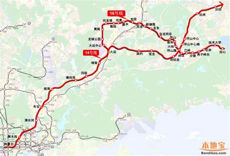 深圳地铁14号线换乘站点一览2022_深圳之窗