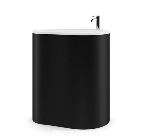 C4D模型 黑色时尚洗手池洗手盆室内装修模型 含材质 含贴图 - CGUFO