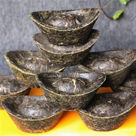 批发云南普洱茶工艺茶摆件 100g元宝茶 立体茶雕 厂家直供礼品茶-阿里巴巴