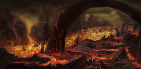 地狱岩浆|插画|商业插画|少侠十几_临摹作品-站酷ZCOOL