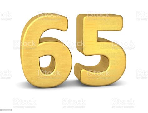 El número rojo grande 65 con feliz cumpleaños — Fotos de Stock ...