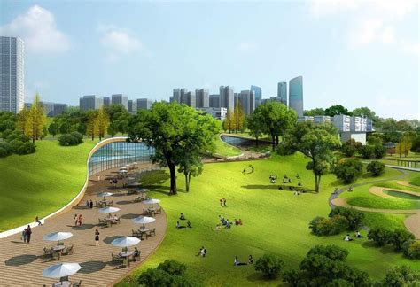 景观园区规划新农村园林公园游乐场设计效果图平面布局建筑 ...