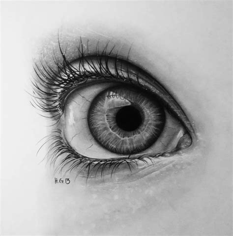 素描眼睛的画法 眼睛的素描结构展示图片多款 眼睛的素描教程步骤[ 图片/14P ] - 才艺君