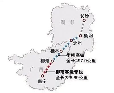 2023年，广西投资1000亿，开工建设这2条设计时速350公里的高铁_铁路_南衡_南宁