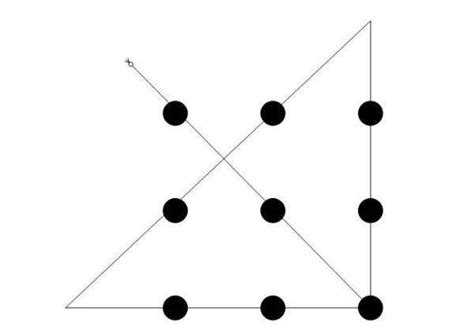 怎么用四根线把九个点连起来有图-百度经验