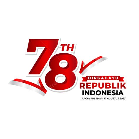 Logo Resmi Hut Ri 78 Tahun 2023 Dengan Teks Bendera Indonesia Vektor, Logo Hut Ri Ke 78, Lambang ...