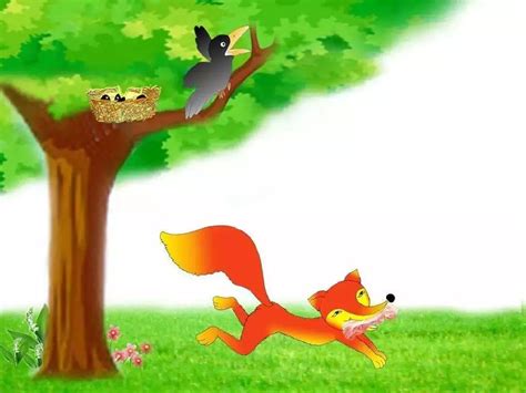 乌鸦和狐狸的故事,狐狸和乌鸦连环画六,乌鸦和狐狸的故事图片_大山谷图库