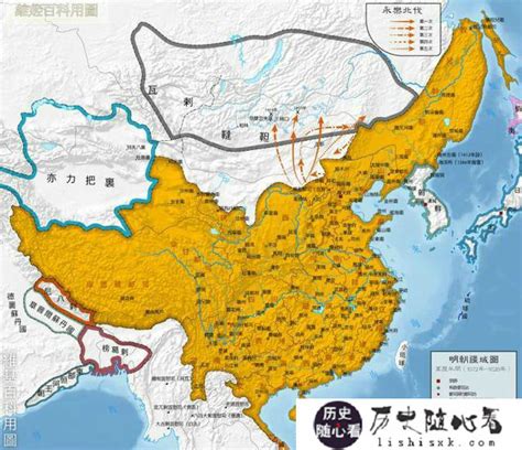 真实的明朝疆域变迁地图：完整展示明朝276年的疆域变化|蒙古|疆域|云南_新浪网