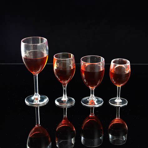 批发亚克力塑料红酒杯透明葡萄酒杯婚庆香槟杯鸡尾酒杯高脚杯-阿里巴巴