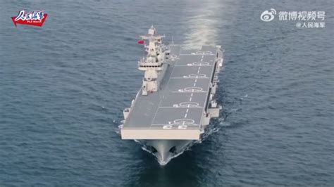 终于来了！中国075型两栖攻击舰首次海试_凤凰网视频_凤凰网