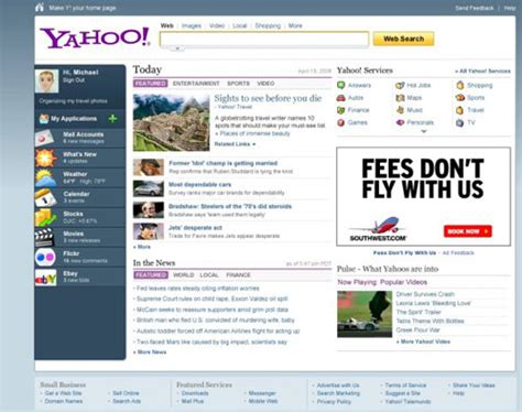 雅虎测试新主页或取代My Yahoo_互联网_科技时代_新浪网