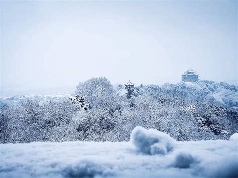 第一场雪的秋天公园高清图片下载-正版图片506053124-摄图网