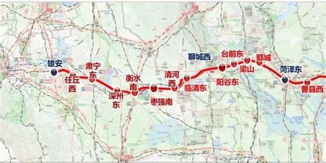 衡水南站高铁规划图,2020年京九高铁线路图,雄商高铁衡水段(第2页)_大山谷图库