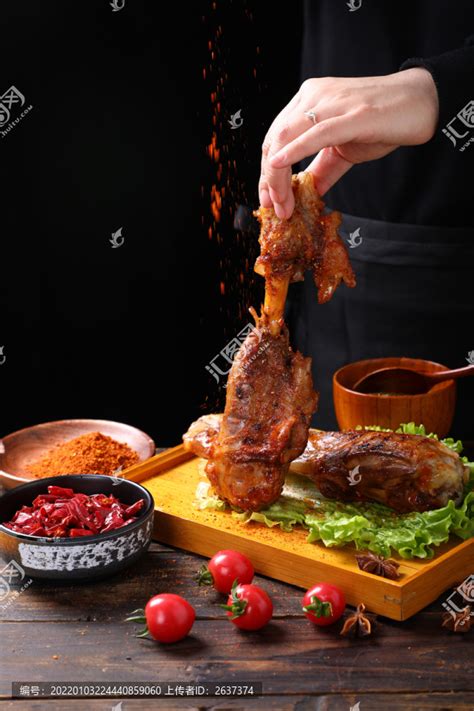 碳烤小羊腿,中国菜系,食品餐饮,摄影素材,汇图网www.huitu.com