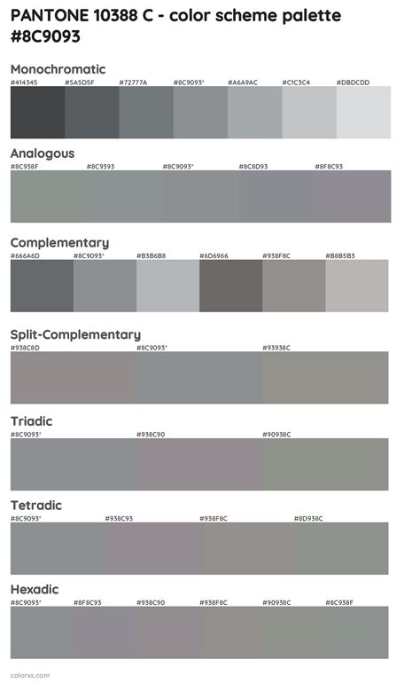 PANTONE 10388 C color palettes and color scheme combinations - colorxs.com