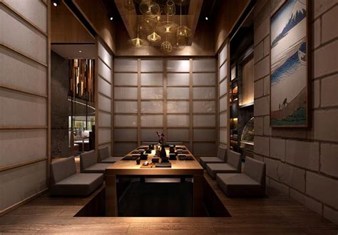 日式餐厅日本料理刺身店装修设计|空间|家装设计|品艺装饰_原创作品-站酷(ZCOOL)