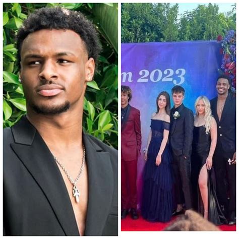 Bronny James And Date Peyton Gelfuso Attended 2023 Prom In Style