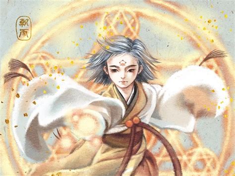 晴雅集&#183;金灵子是一眼爱上的式神弟弟画图片